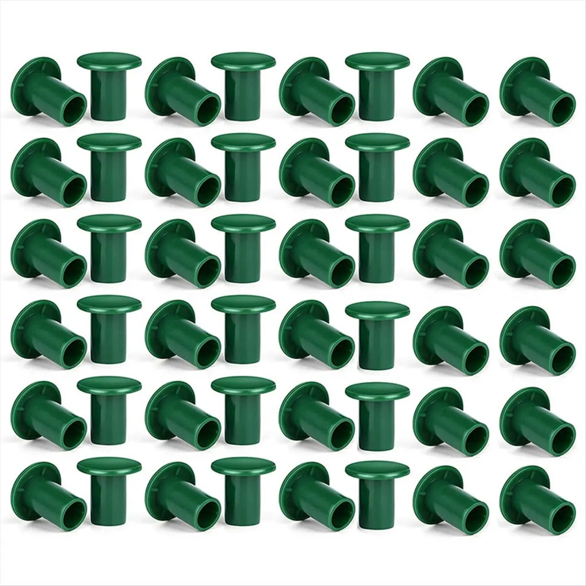 A013 48pcs Garden Cane Caps Safety Toppers Bamboo Stick Eye Protector End Caps for Garden Farm Plant Support Stick