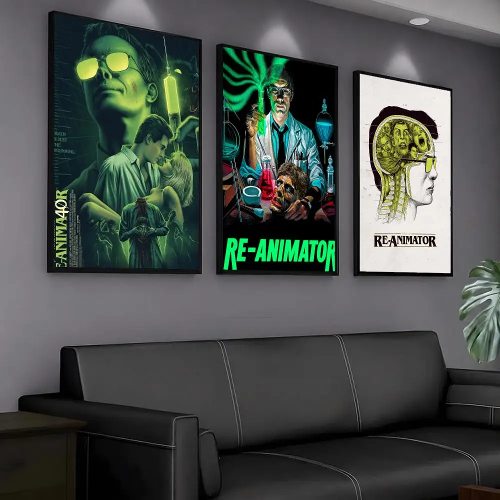 classic movie R-Re-Animator 1985-R Painting Calligraphy Artwork for Home Bedroom Office Wall Decoration Gift
