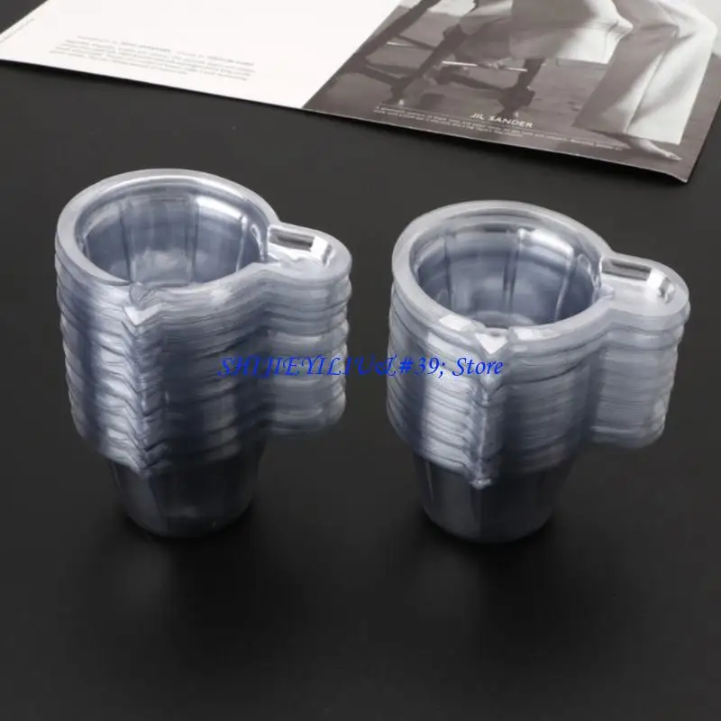 

E21F 200Pcs 40ML Plastic Disposable Dispensing Cup Epoxy Resin Mixing Cups Resin Dispenser For DIY Epoxy Resin Jewelry Making