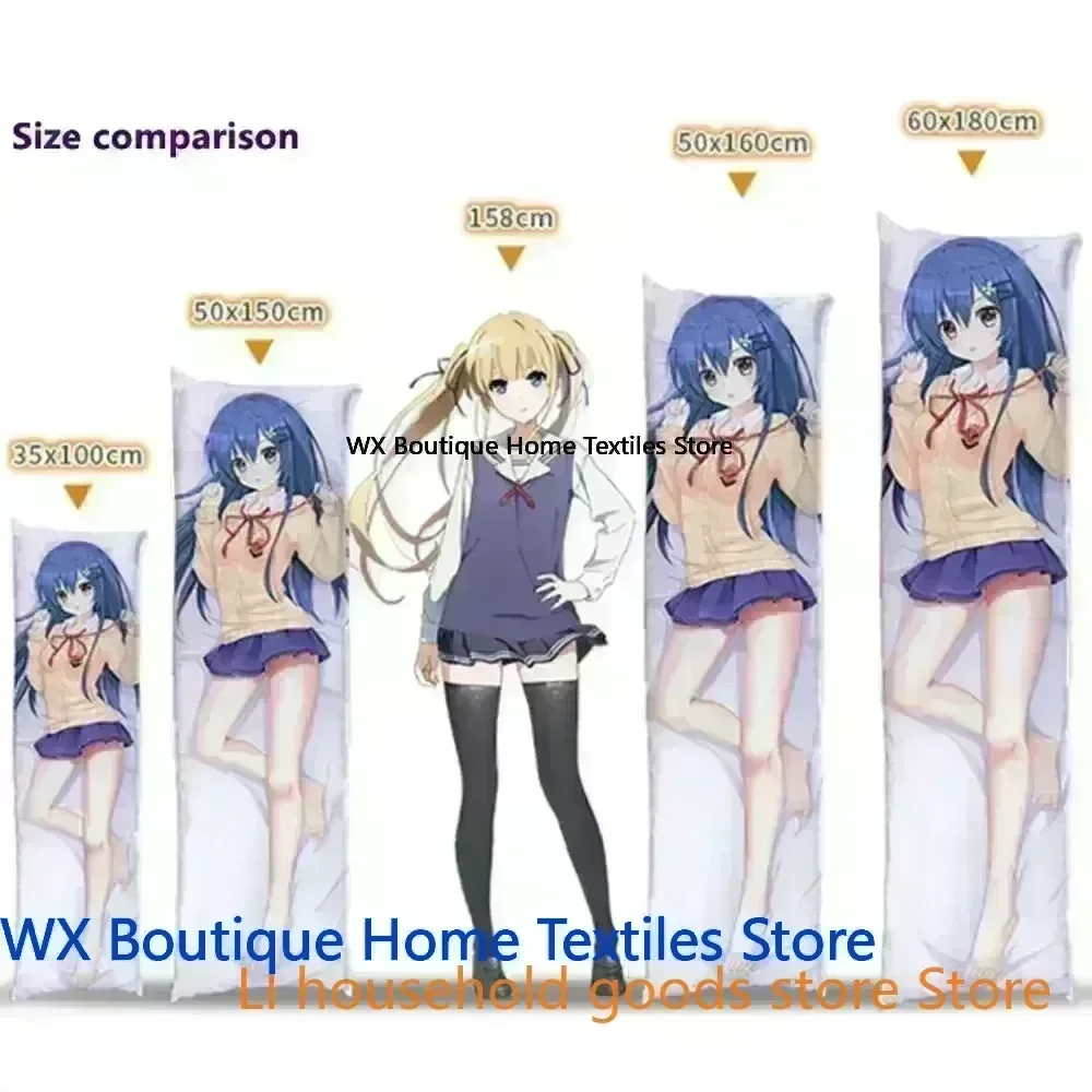Anime dakimakura Honkai Star Rail Lingsha Fodera per cuscino per biancheria da letto personalizzata fai-da-te
