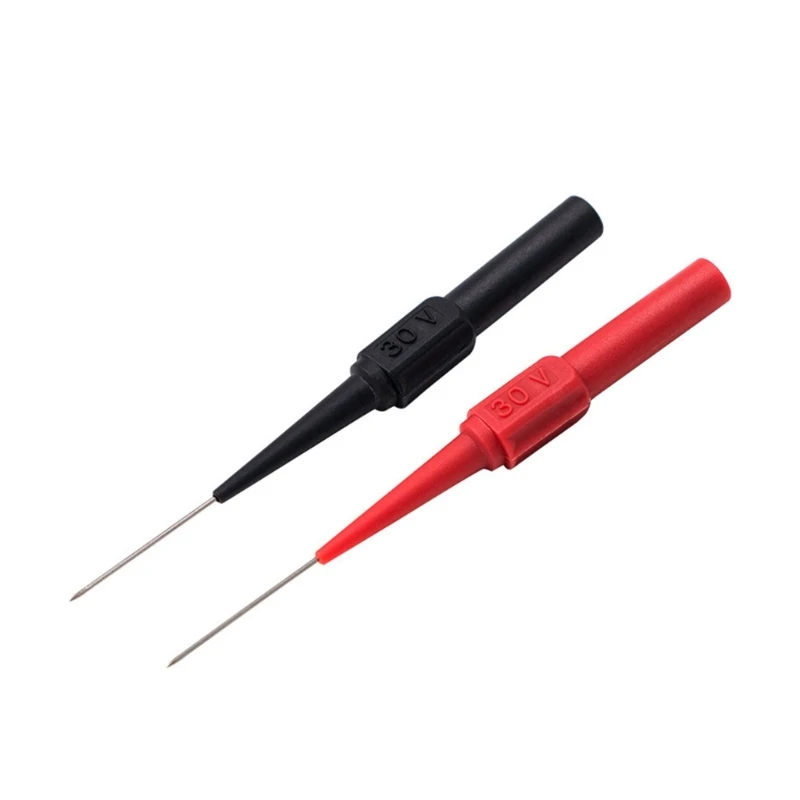 2/10Pcs 유연한 후면 프로브 핀 0.7mm 피어싱 바늘 팁 프로브 자동차 수리 전기 테스트 Dropship
