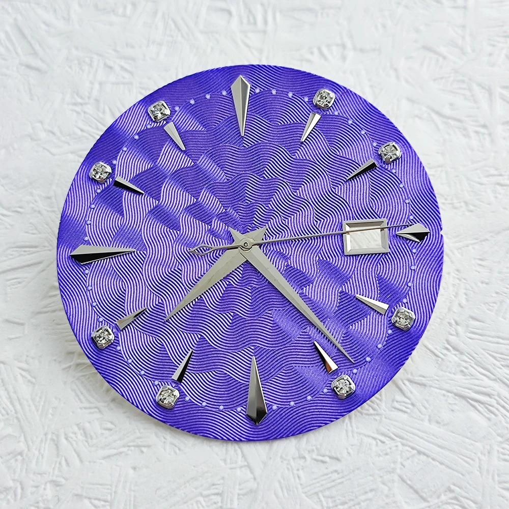 35mm NH35 Watch Dial Modification Compatible NH35/NH36 Movement Custom Logo Dial Cocktail High Quality Dial with Polishing Hand