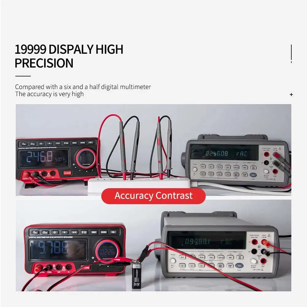 ZOYI ZT-5566 Profesional Digital Bench Multimeter 19999 Counts Transistor Tester Auto Range Voltmeter Multifunction Calibrator