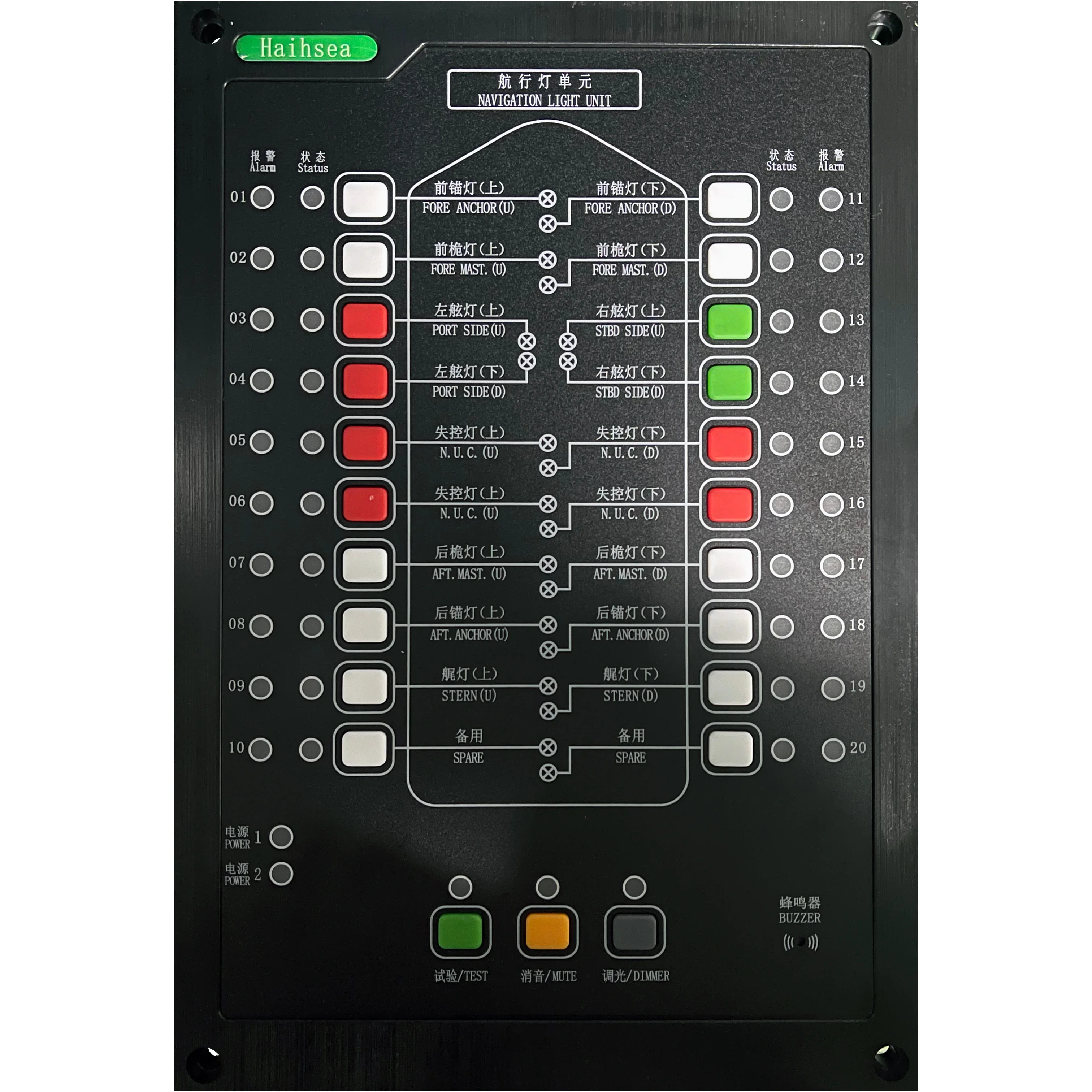 

Certified CCS Navigation Light Controller Panel