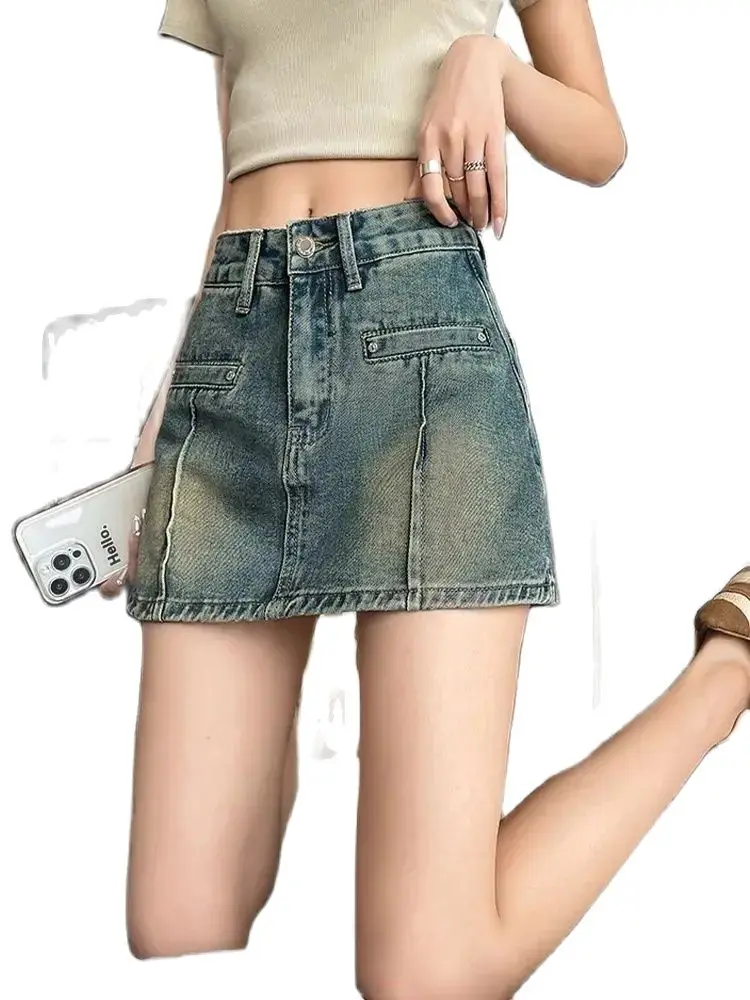 Women Denim Shorts Fashion High Waist Ladies Streetwear Mini Shorts Jeans Y2k Casual Harajuku Korean 2023 Summer