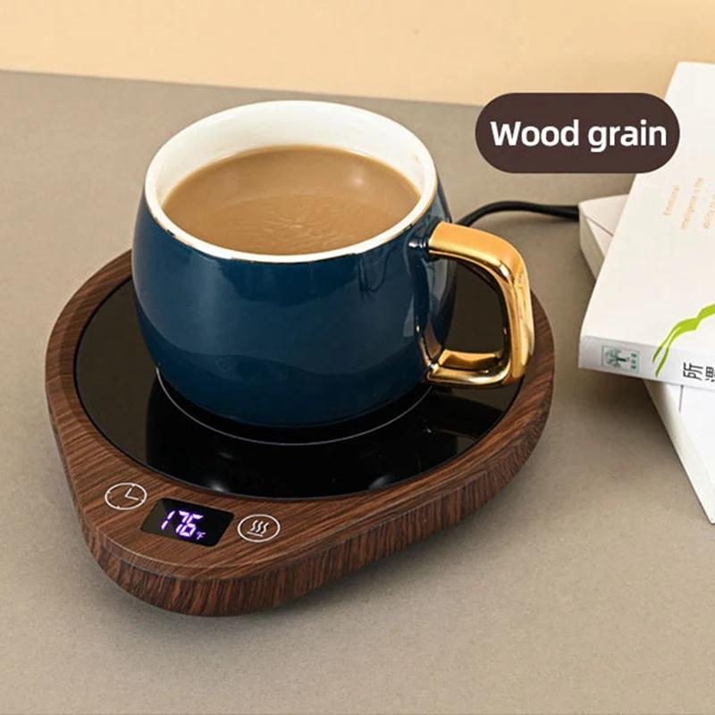Подогреватель для кружки, подогреватель для кофе и чашки для рабочего стола с 3 настройками температуры, подогреватель для кофейной кружки с таймером