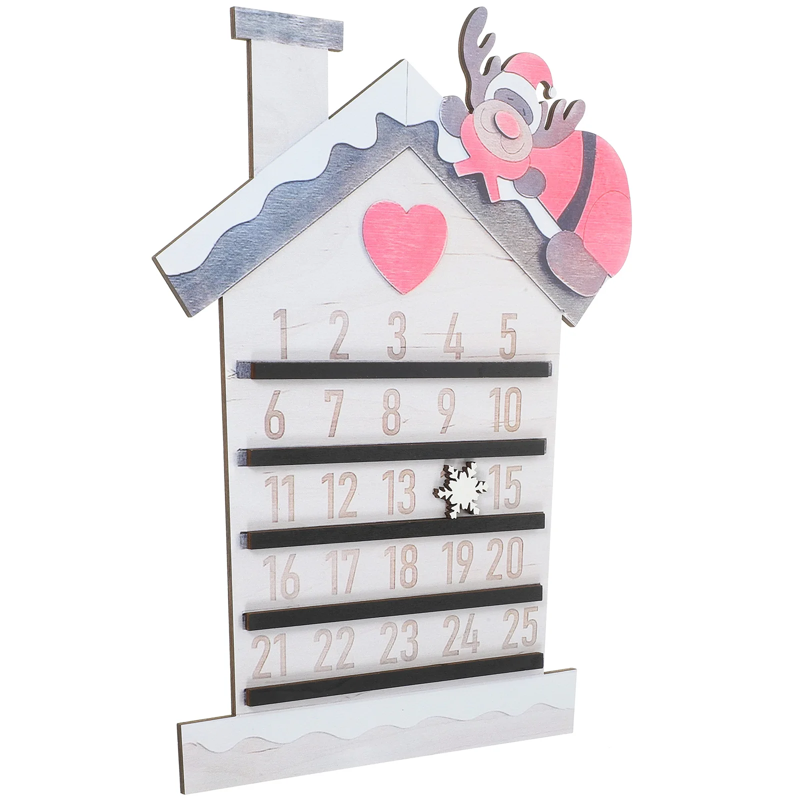 

Wooden Hanging Tag Christmas Decoration Holiday Countdown Plaque Pendant Calendar Craft Valentine's