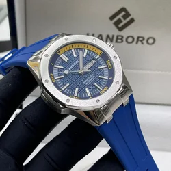 Orologio automatico HANBORO orologio da uomo meccanico di moda di lusso Sport luminoso orologio Casual da lavoro impermeabile per uomo reloj hombre