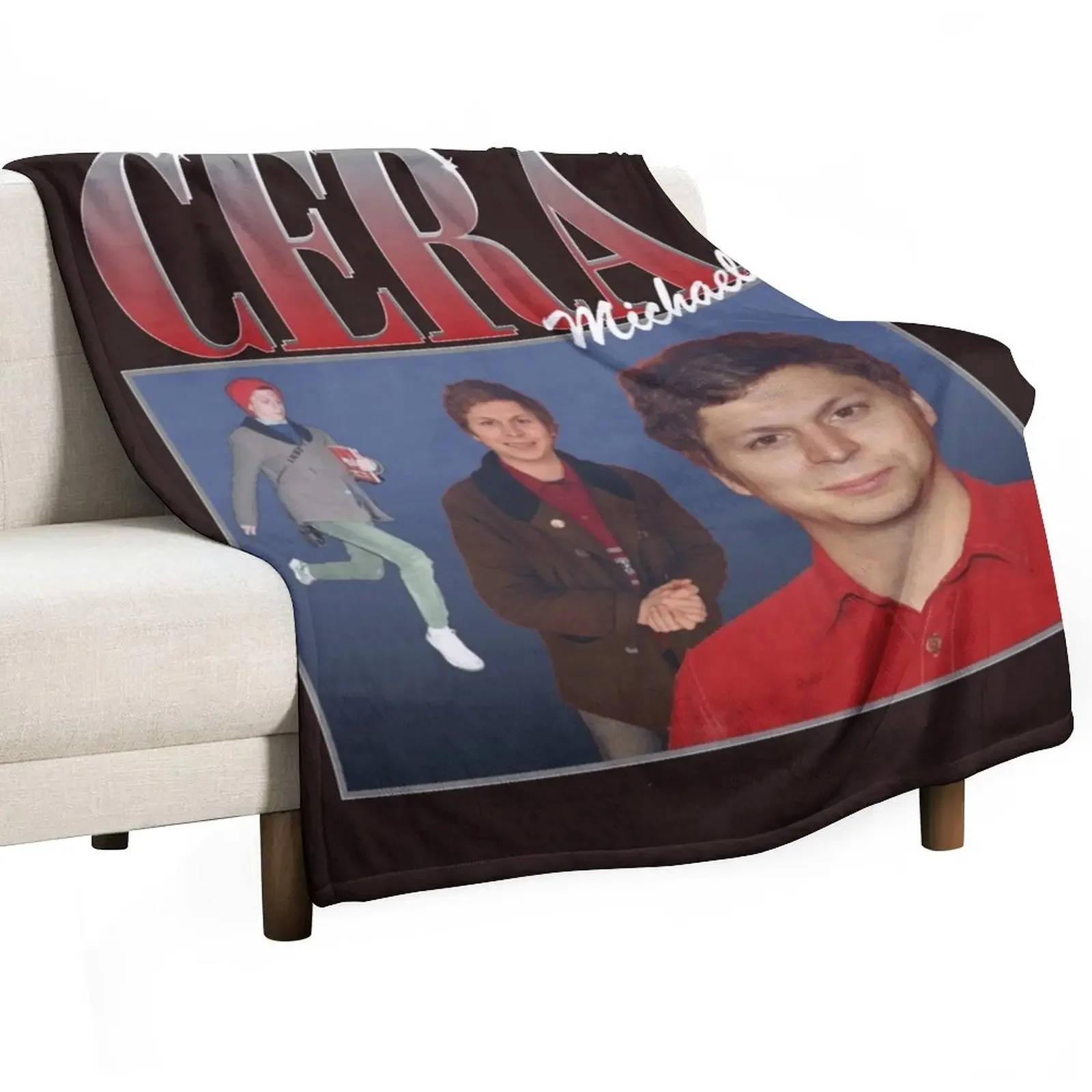 

michael cera Classic T-Shirt Throw Blanket halloween Hair Stuffeds Blankets