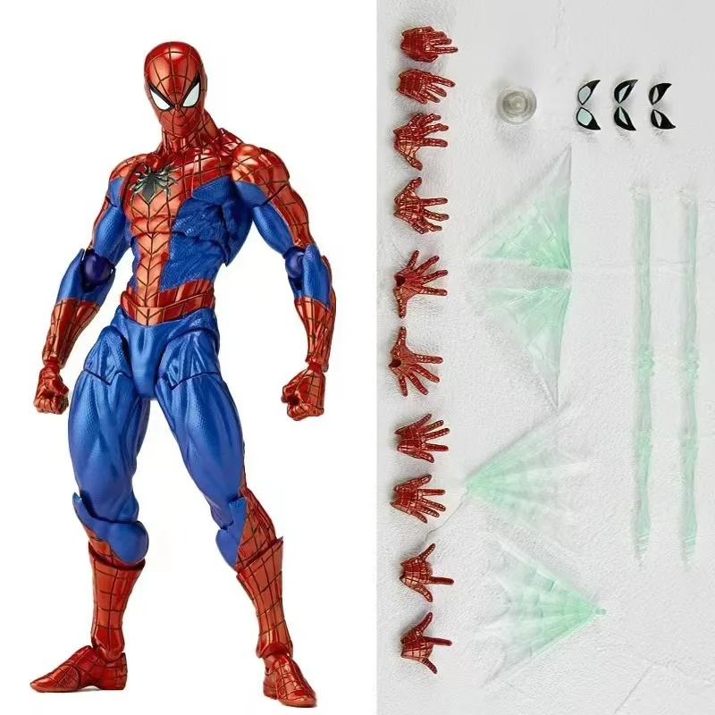 16cm Anime Spider-man 2.0 Revoltech Amazing Yamaguchi Peter Parker Dolls Action Figures Model Spiderman Toys Christmas Gift