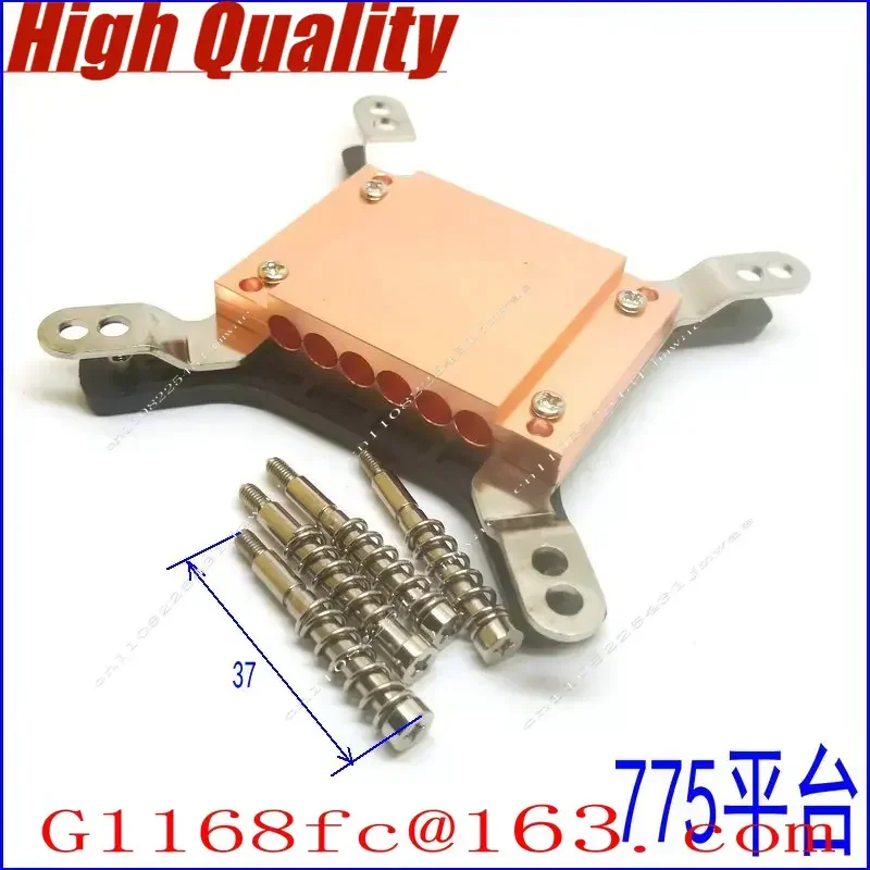6-Hole heat pipe splint, heat pipe platen, copper block, can wear 6 heat pipes with a diameter of 6mm