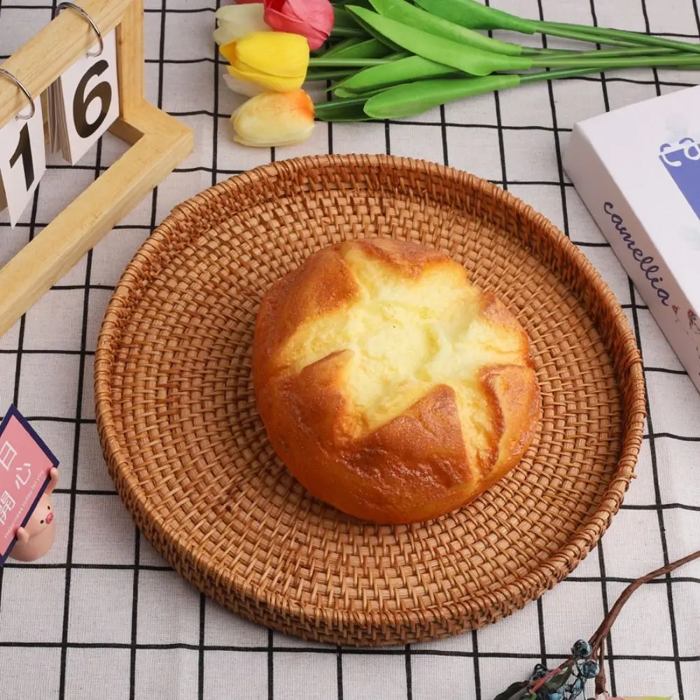 Funny Simulation Food Baked Food Pinch PU Cheese Cake Dessert Shaped Squeeze Soft Fried Egg Slow Rebound Decorative