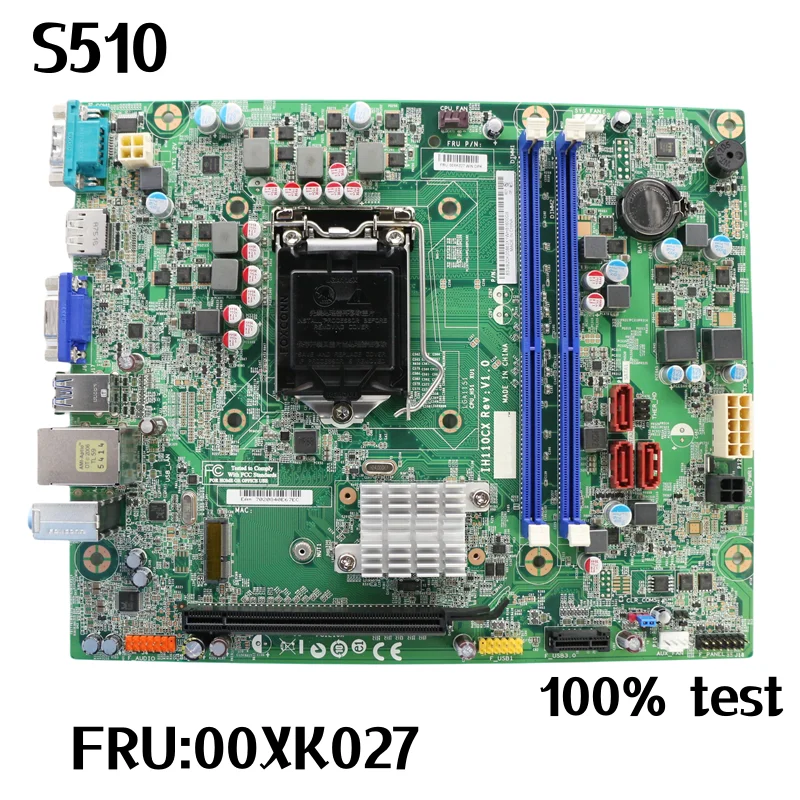 

IH110CX For Lenovo S510 M4000e Desktop Motherboard 00XK027 LGA 1151 DDR4 H110 Mainboard 100% tested fully work