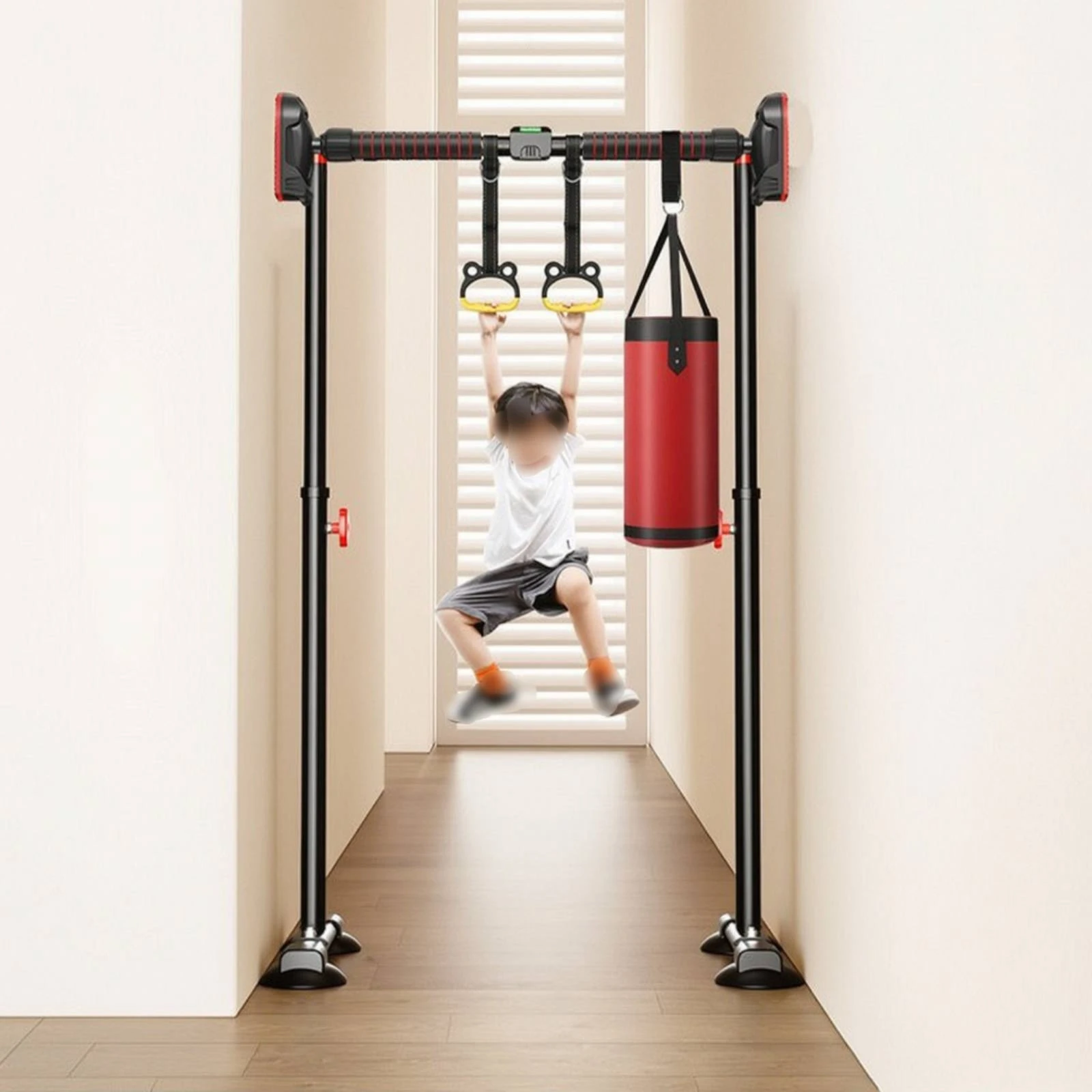 Doorway Pull up Bar Damage-Undamaging Doorway Pull-up Bar Multi-Functional Secure for Adults, Apartment