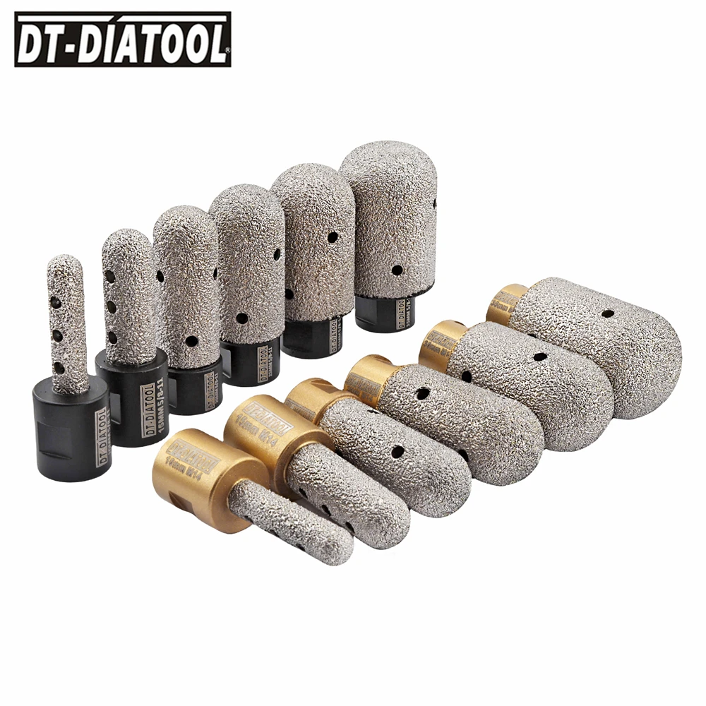 

DT-DIATOOL 10-35mm Diamond Milling Bit 58/M14 Tile Stone Countertop Enlarge Grinding Trimming Ceramic Porcelain Marble Granite