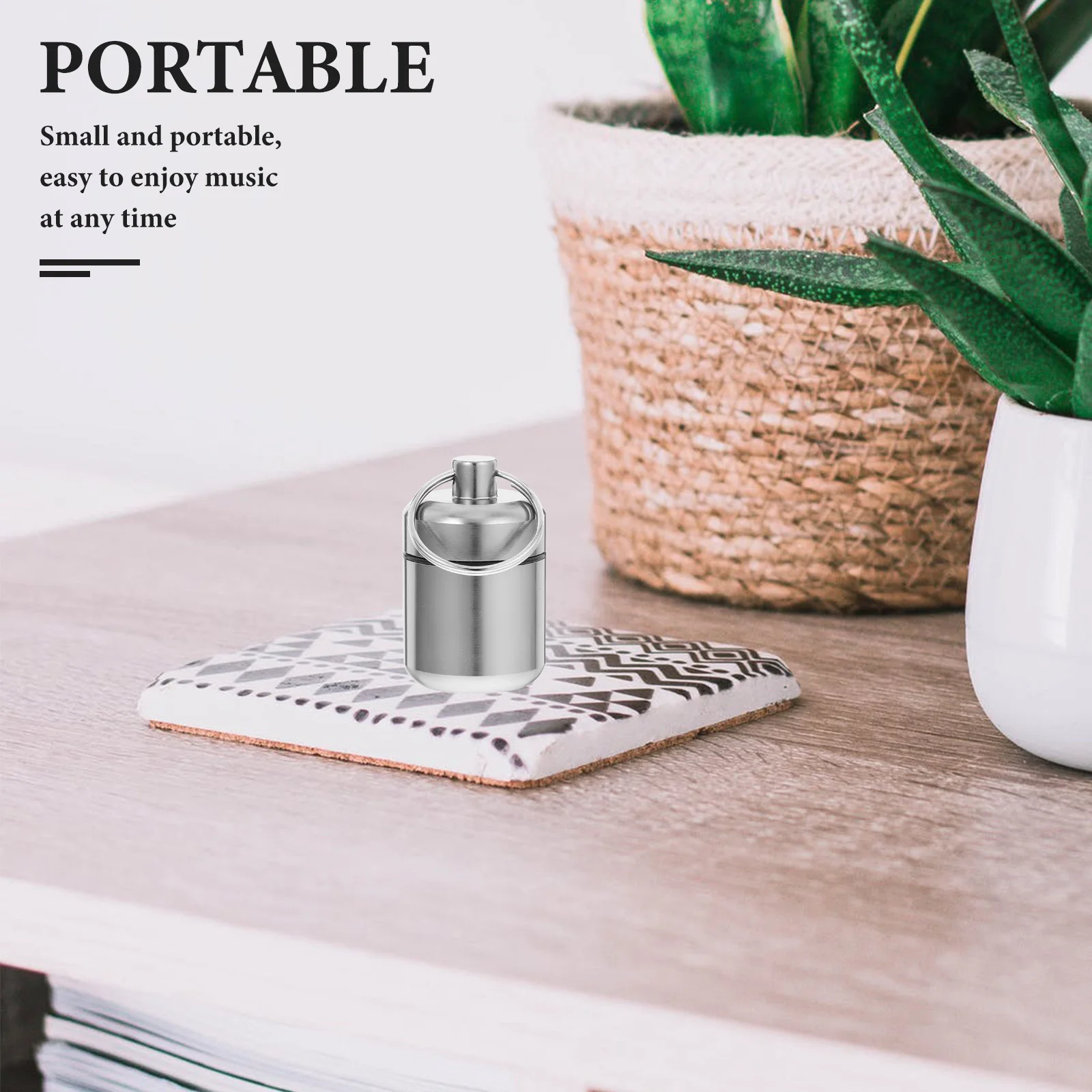 

Compact Case with Keychain Waterproof Metal Organizer for Earbuds Noise Reduction Earplugs on The Go Daily Carry