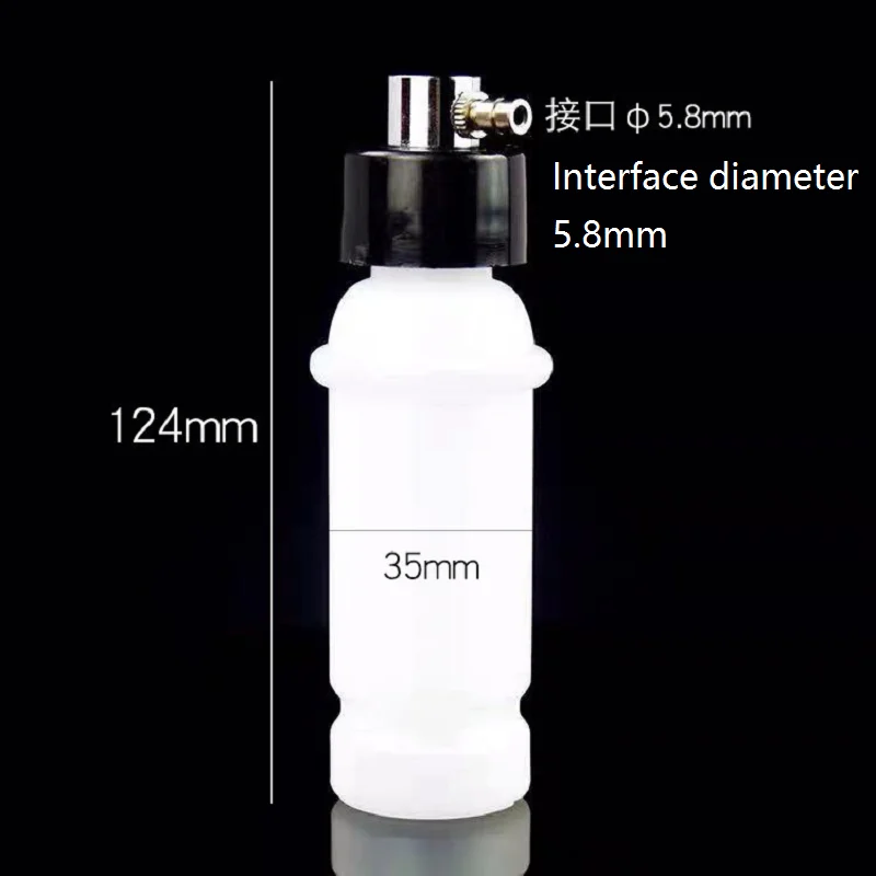 Accessoires d'équipement d'aspiration de points noirs pour salon de beauté, aspiration d'huile, tube circulaire en verre, flacon pulvérisateur filtrant
