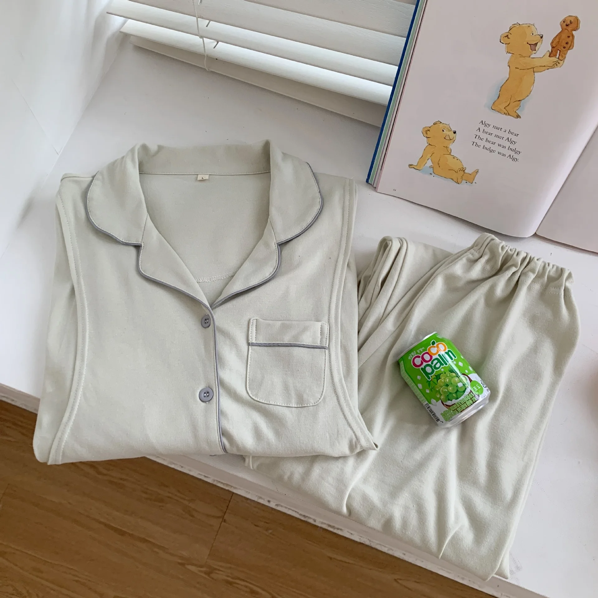 

100% Cotton Breast Sleep Maternity Clothes For Pregnant Women Pregnancy Autumn Pajamas Nursing Clothing Nightwear