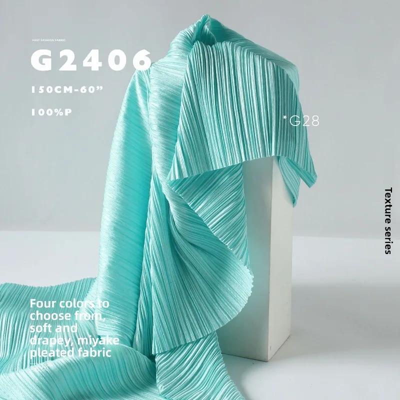 

Drape Thin Elasticity Crushed Pleated Fabric for Spring Summer Pants Coat Clothing Diy Cloth By The Meter Sewing Material
