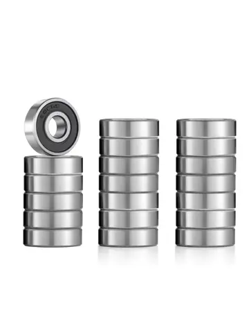 10Pcs 608 ZZ 608RS Ball Bearings 608ZZ Metal Double Shielded Miniature Deep Groove Skateboard Ball Bearings 8mm X 22mm X 7mm