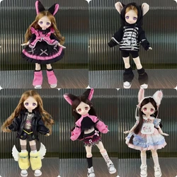 1/6 BJD Cartoon Doll 30cm Fashionable Modern Doll Cute Convertible Toy Girl Birthday Gift Christmas Gift