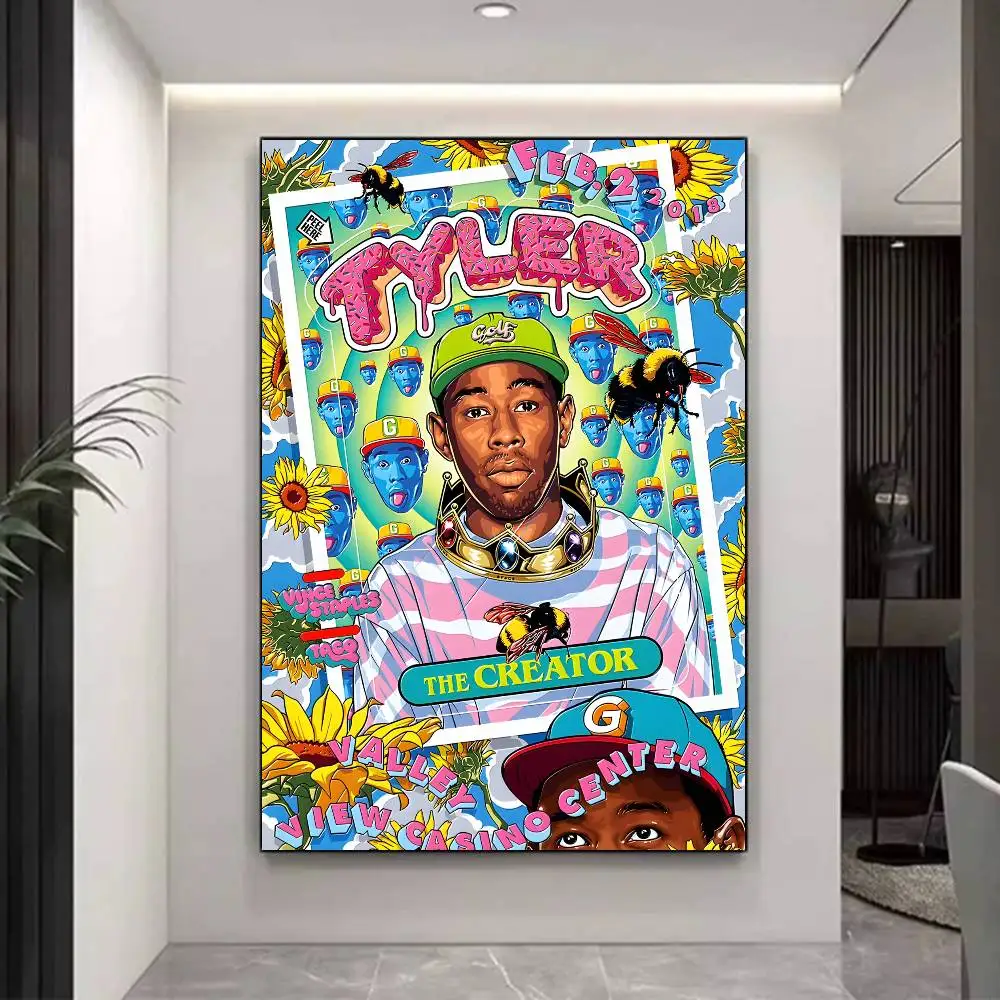 Rapper T-Tyler T-The C-Creator Classic Vintage Posters Vintage Room Home Bar Cafe Decor Nordic Home Decor view 5
