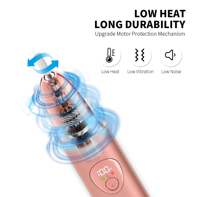 Tragbares elektrisches Nagelfeilen-Pflegeset mit 12 Aufsatzbohrern, professionelles Efile-Nagelset, Pediküre-Maniküre-Werkzeug