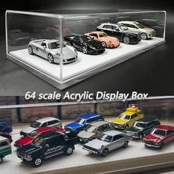 1/64 Model Car Premium Acrylic Display Box For 6 Cars Diorama Model Display Case Scene Toys Gifts For Collection(Without cars)