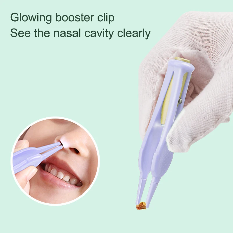 LED Flash Light Ear Wax Curette Picker Ear Cleaning Tool Ear Wax Dig Removal Earpick Set Baby Ear Cleaner Tweezer Ear Picks