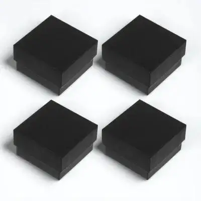 

24Pcs Black Kraft Paper Jewelry Boxes Retro Style Fine Workmanship Jewelry Storage Gift Containers Gift Container