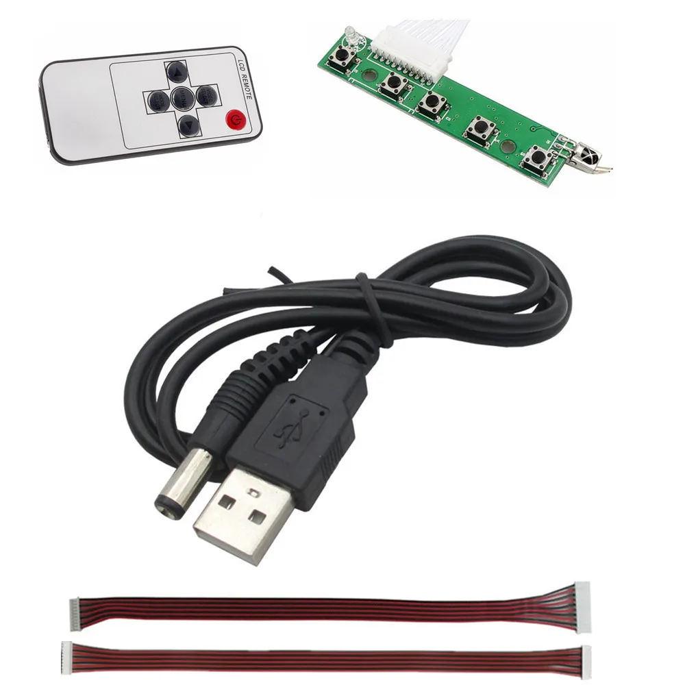 Suitable for display screen driver board accessories,button boards,connecting ribbon cables,remote controls,and USB power cables