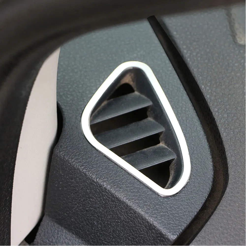 2pcs Stainless Steel Air Conditioning Vent Cover Ac Outlet Sticker for Ford Focus 2 MK2 2005 - 2012 Accessories