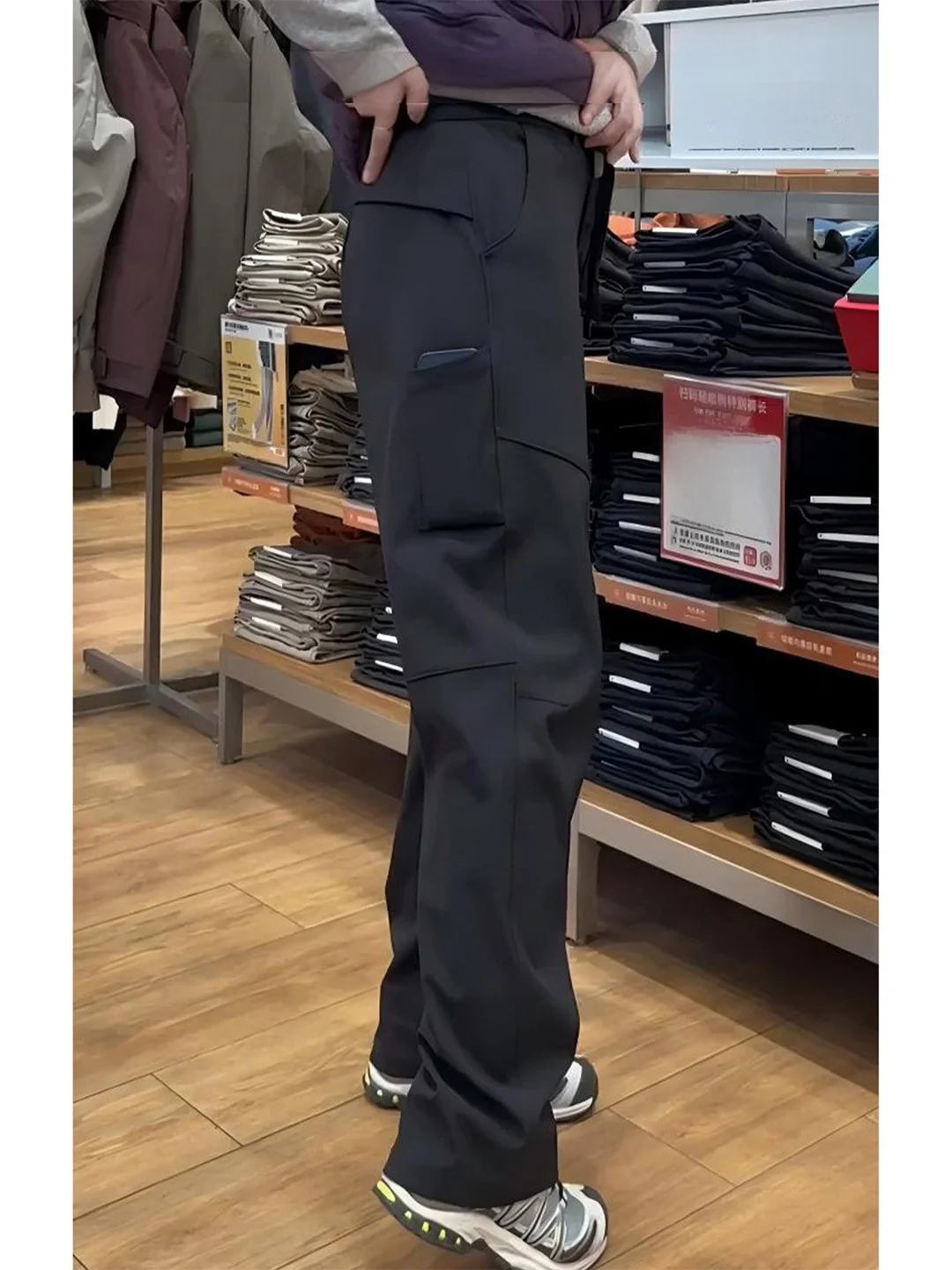 

Men's American Tee-Proof Soft ell Ski Pants Winter Warm Outdoor Sports Climbing Workwear Trousers Straight Leg mid Waist