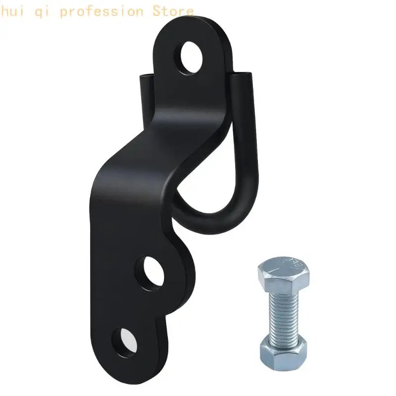 Anhängerkupplungshalterung für UTV-Transport Freien, gebogener Adapter aus schwarzem Metall mit Drei-Wege-Anordnung, 21,5 x – Detail 7