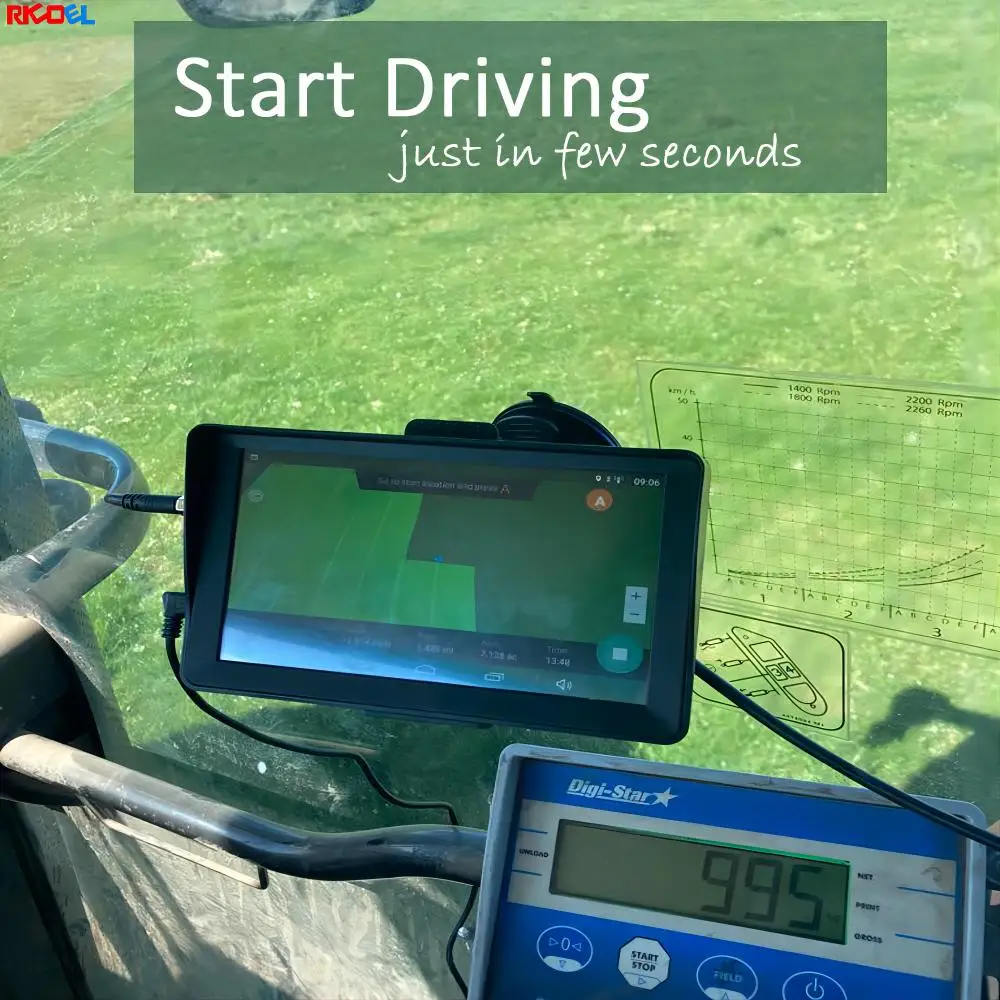 GPS driven GPS tractors for gnss embedded agricultural tractors for GPS controlled tractors durable field navigator app