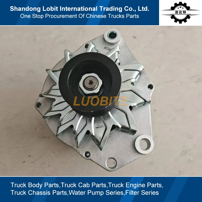 For WEICHAI WP10.380E22 Engine Sinotruk HOWO Dump Truck Spare Parts WP10 Engine Alternator Electric Generator 612600091115