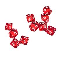 D10 Sided Artificial Gem Dice for RPG Games Accessory Set of