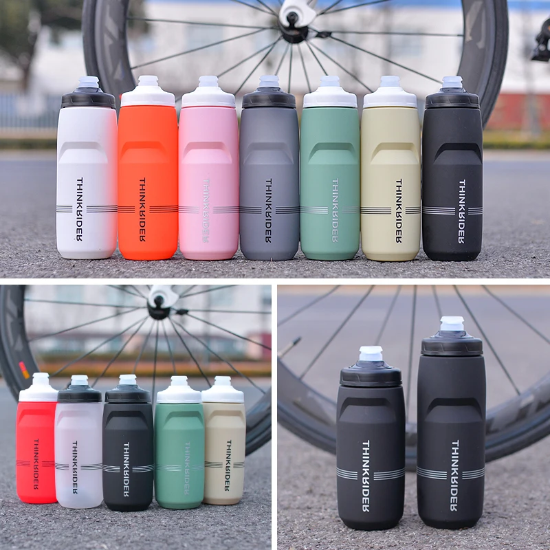 ThinkRider-Garrafa De Água De Bicicleta, MTB Road Bike, Esportes Ao Ar Livre, Plástico, Portátil, Grande Capacidade, 620 ml, 750ml