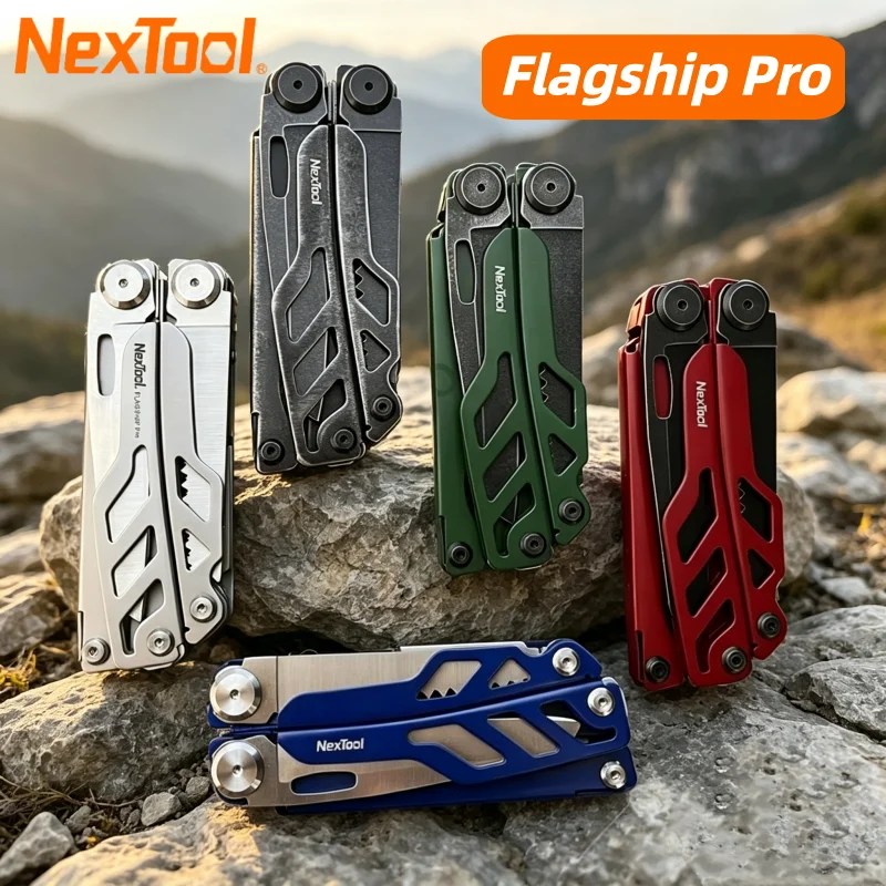 Nextool Flagship Pro 16 in 1 Multitool with Kydex Sheath Folding Pliers Portable Pocket Multipurpose Knife Scissors Multi-tool