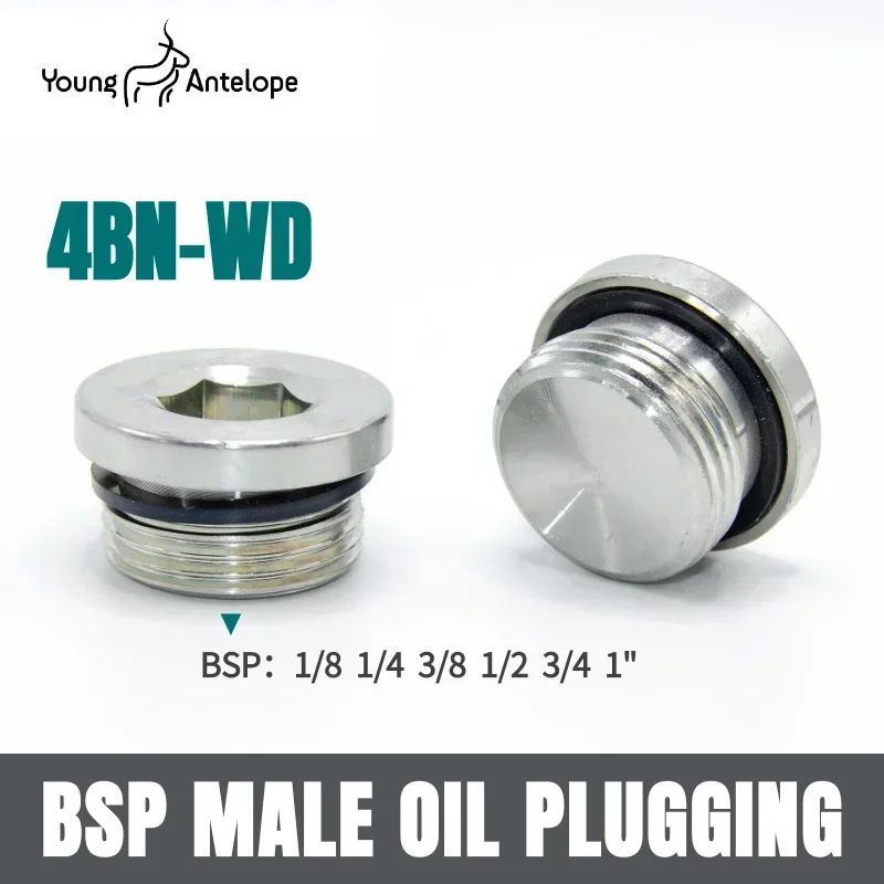 

3/8"1/2"3/4"BSP Male Captlve Seal Hollow Hex Plug Lnner Hexagonal Flange Oil Plug ED Sealing Ring Galvanized SA EHydraulic joint