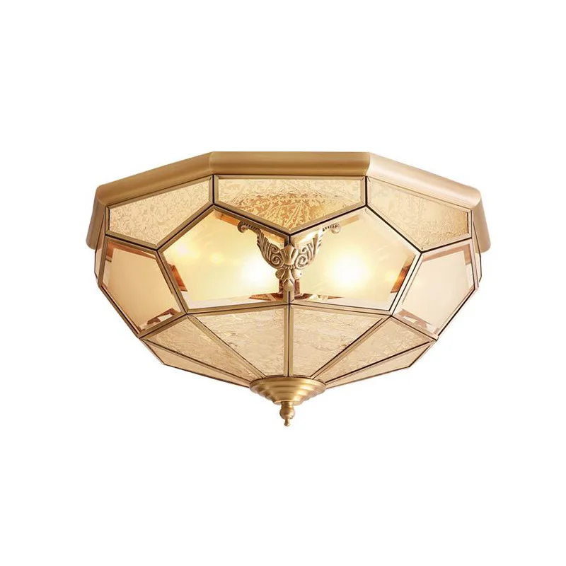 

American style, bedroom, all copper, ceiling lamp, simplicity, study, balcony, hotel, aisle