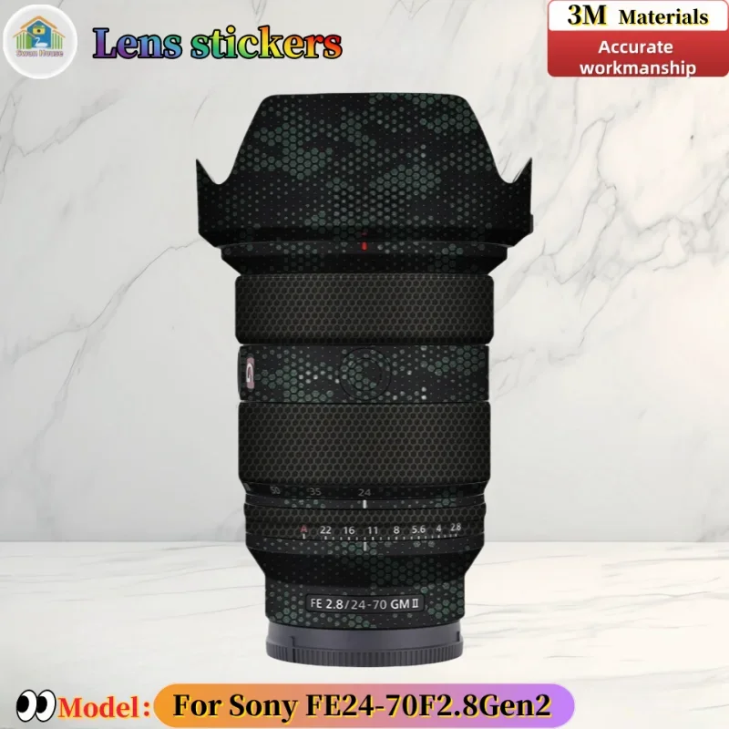 FE2470 For Sony FE24-70 F2.8 Gen2 Camera lens sticker, DIY skin, Precision tailoring wear-resistant protective film