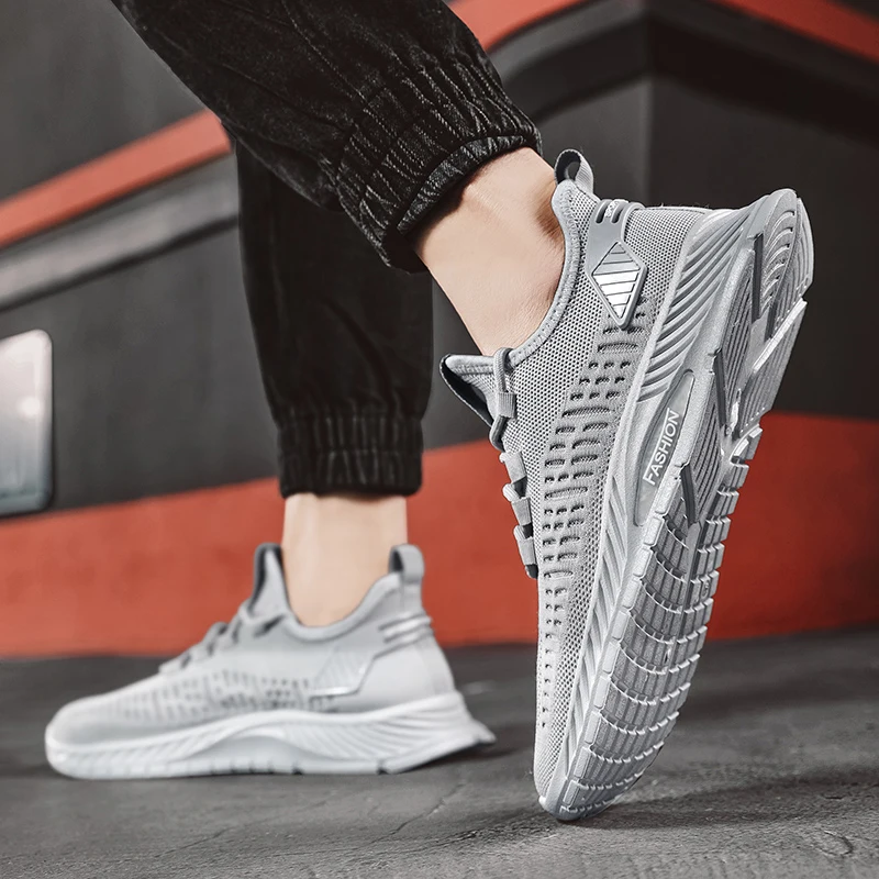 男性用の通気性のあるメッシュスニーカー,スポーツ,モダン,織り,トレンディ,透かし彫り,新しい夏のコレクション2022