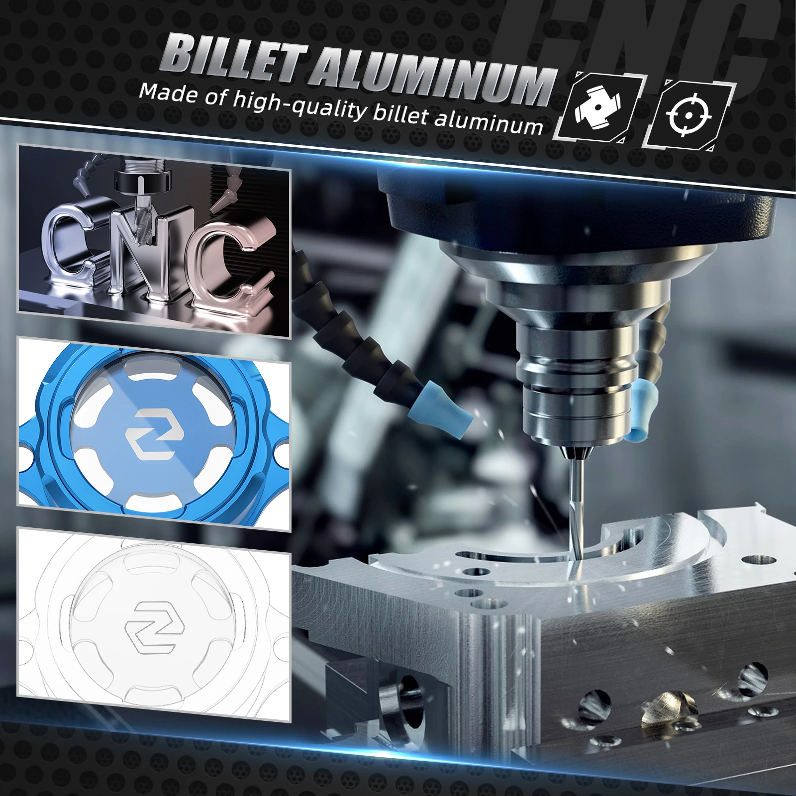 NICECNC لياماها YZ450F 2023-2024 YZ450FX WR450F 2024 YZ 450F 450FX WRF 450 غطاء مرشح زيت المحرك الشفاف BHR-13447-00-00