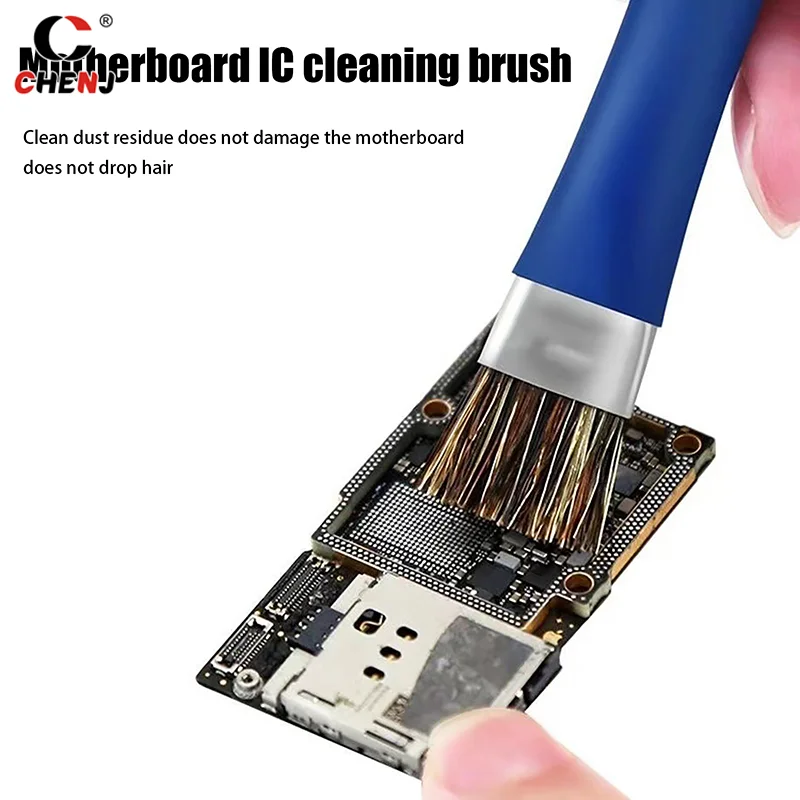 1pcs Double Headed Safe Clean Brush For Mobile Phones Motherboard Circuit Board PCB Welding Pad Stiff Brush Oil Flux Clean Tools