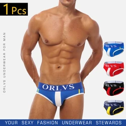ORLVS Briefs Elastic Short Male Pants Soft And Fit Wide Crotch Space Double Stitches At Shorts Of Edge Comfortable Underwear