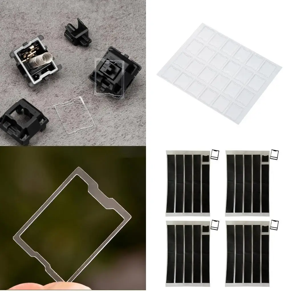 

652F 120pcs Переключатели Ремонт HTVS Interaxial Pad для механических переключателей клавиатуры Структура для переключателей MX