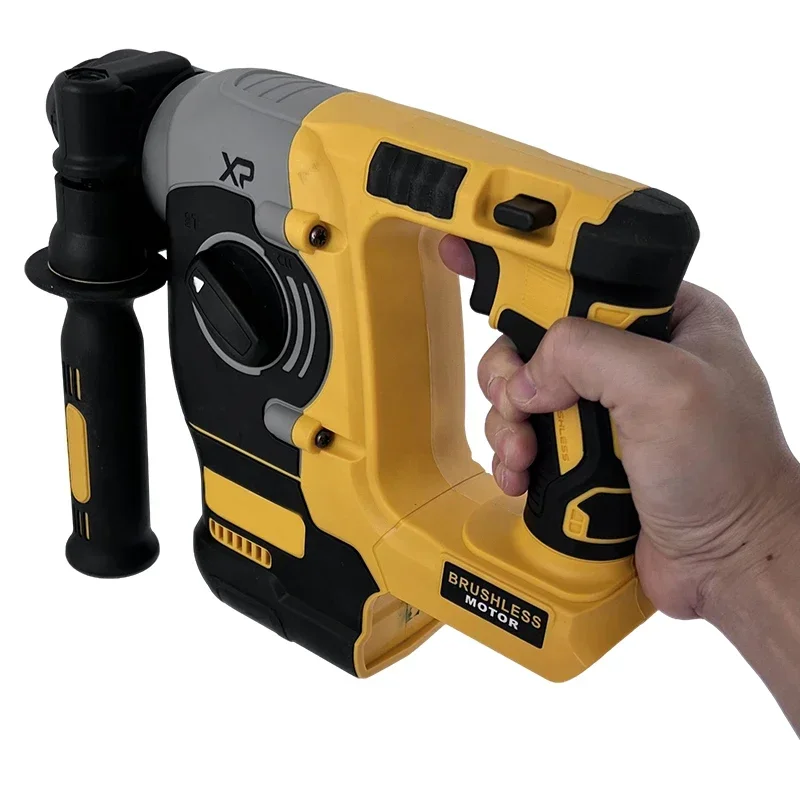 مثقاب مطرقة تأثير دوارة بدون فرش لاسلكي 2 أوضاع SDS قواطع خرسانة معدنية أدوات ثقب الصخور تناسب بطارية ديوالت