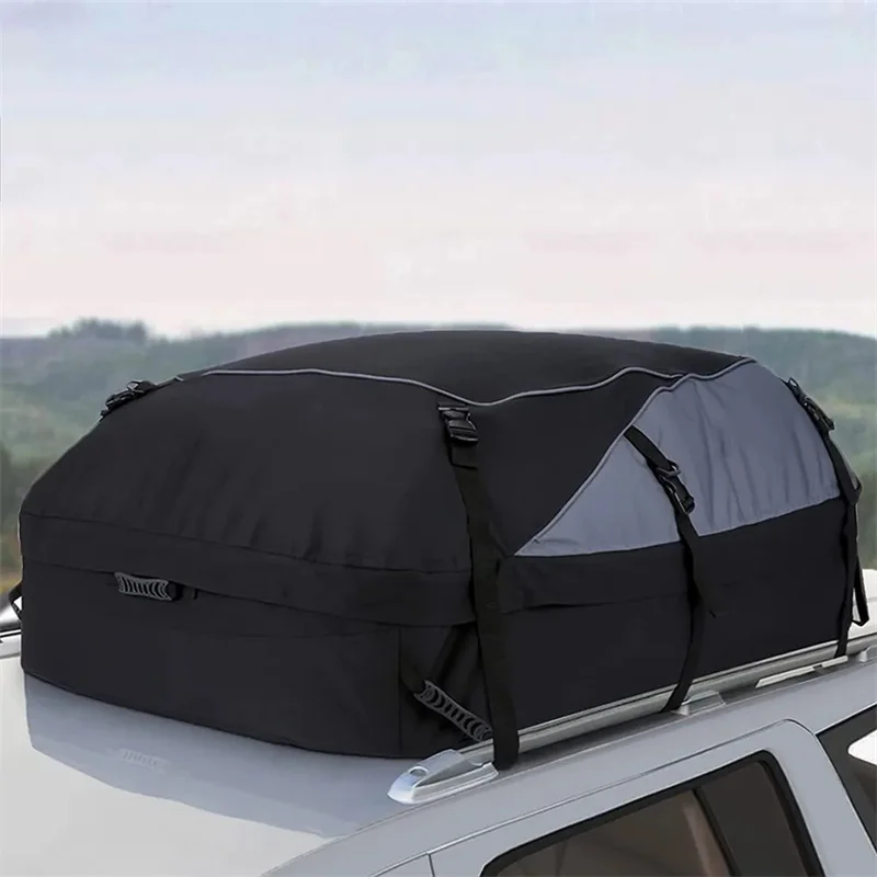 

Car Roof Bag Cargo Carrier Bag Waterproof Oxford Cloth Off-road Car Roof Bag Large Capacity Travel Luggage Storage Bag Organizer