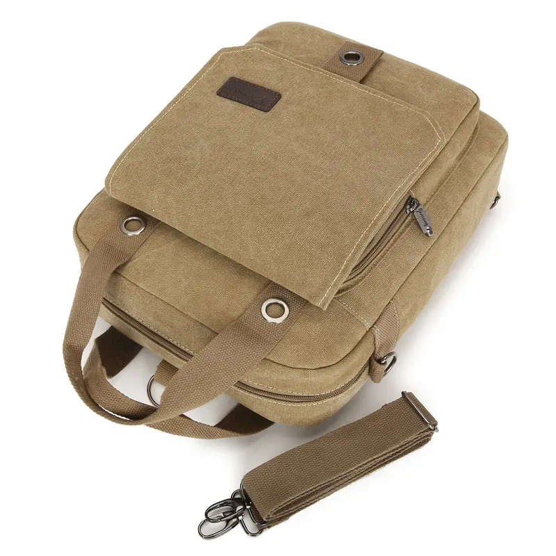 Bolso escolar de lona para hombre, bolsa de hombro informal para cantante, bolso de viaje para ordenador, bandolera multifunción, tendencia, 2023